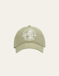 Les Deux GLOBE LOGO DAD CAP Tea Green