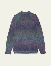 Les Deux GRADIENT KNITTED POLO Spiced Plum Purple