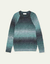 Les Deux GRADIENT ROUNDNECK KNIT Mediterranea Green
