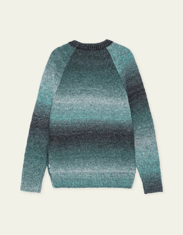 Les Deux GRADIENT ROUNDNECK KNIT Mediterranea Green