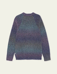 Les Deux GRADIENT ROUNDNECK KNIT Spiced Plum Purple