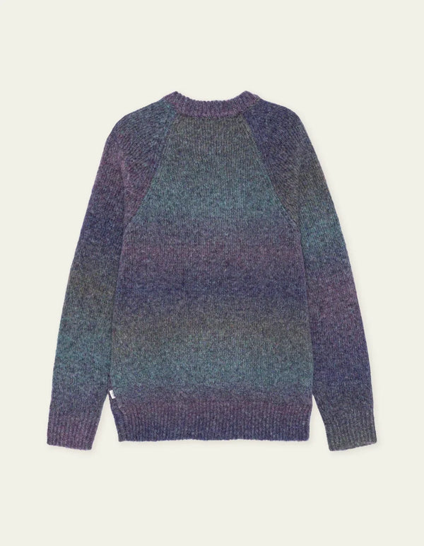 Les Deux GRADIENT ROUNDNECK KNIT Spiced Plum Purple