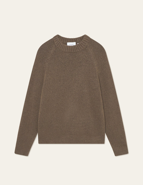 Les Deux Gilbert Crewneck Knit Brown — Les Deux