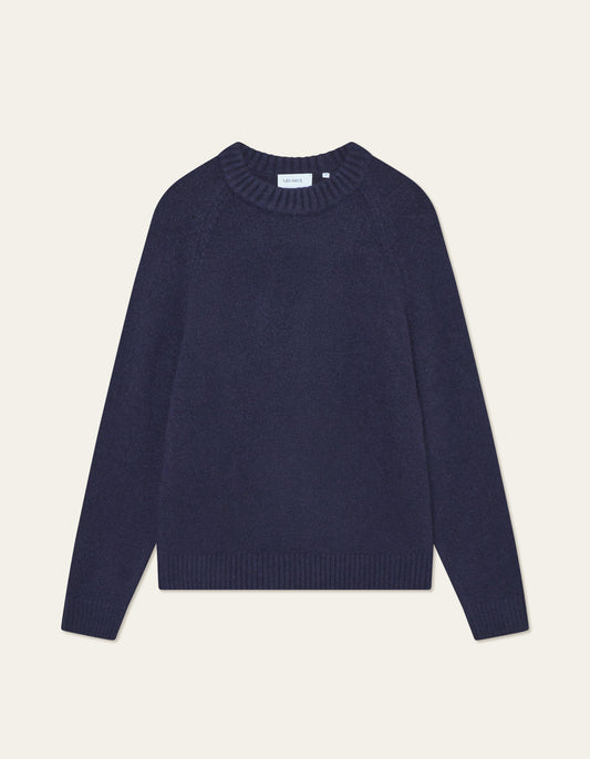 Les Deux Gilbert Crewneck Knit Dark Navy