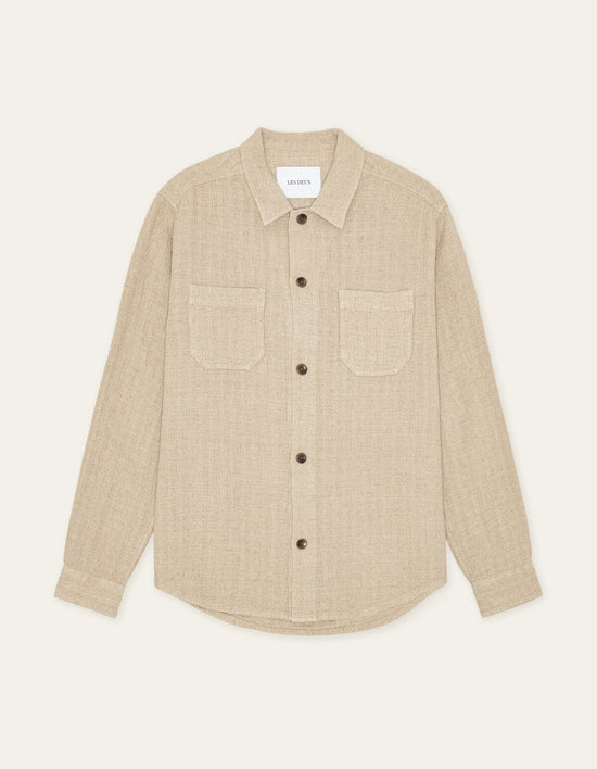 Les Deux HAMILTON OVERSHIRT Light Sand — Les Deux