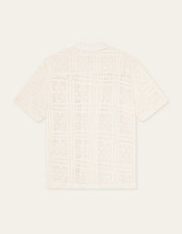 Les Deux HECTOR POINTRELLE S/S SHIRT Eggnog White