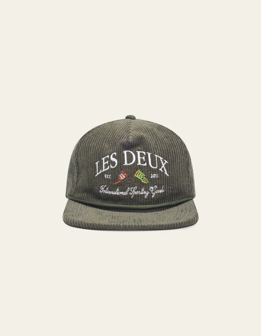Les Deux Ivy League Corduroy Cap Duffle Bag