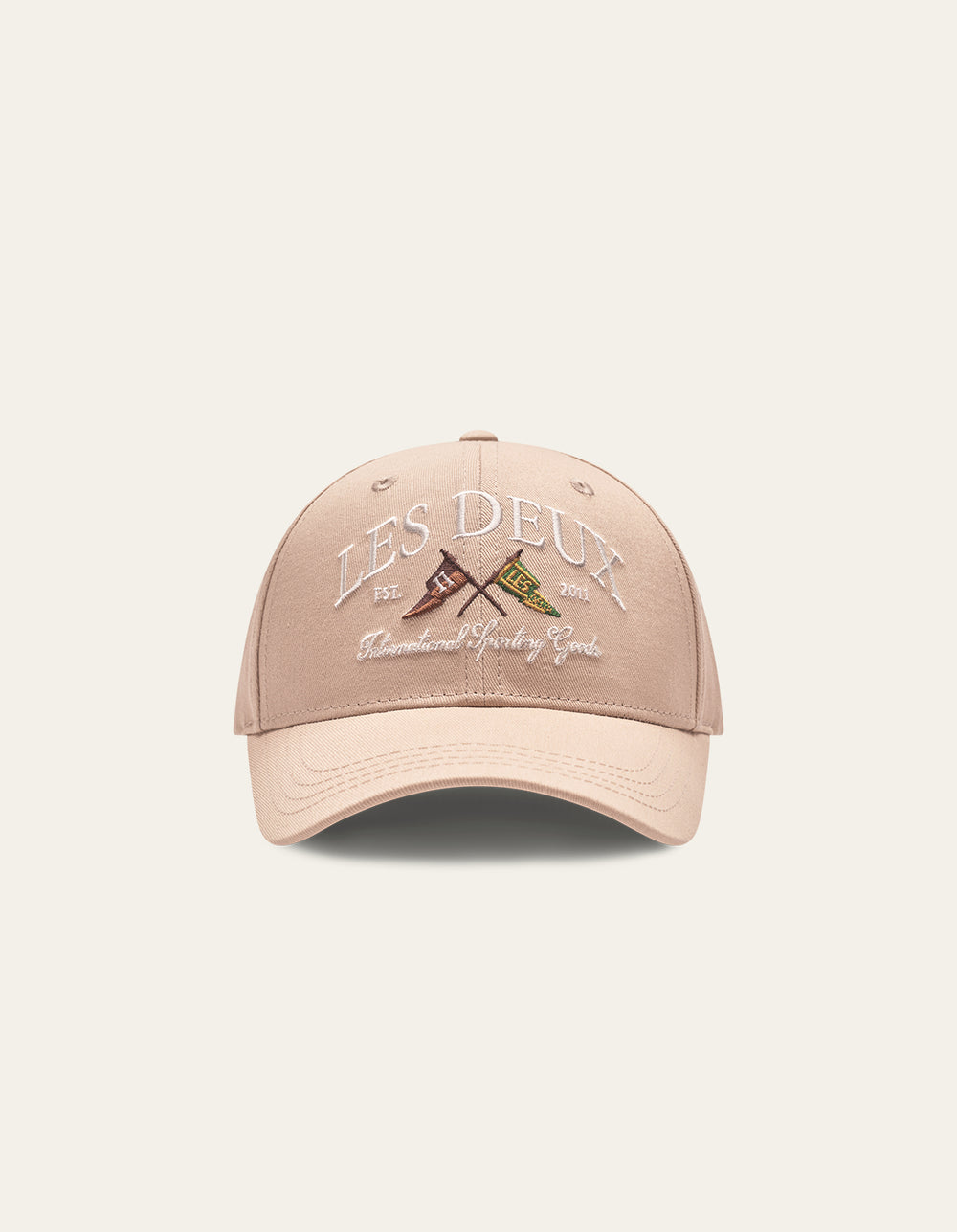 Les Deux Ivy League Organic Baseball Cap Light Desert Sand