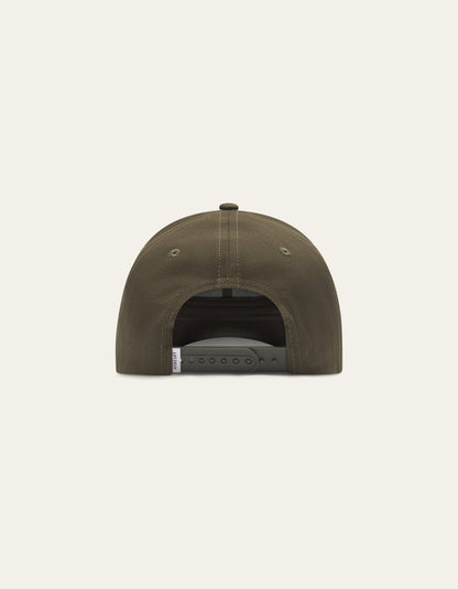 Les Deux Ivy League Organic Baseball Cap Olive Night