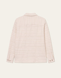 Les Deux Jonas Strctrd Stripe Overshirt Yvory