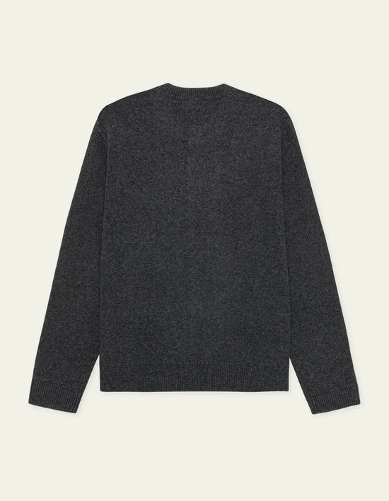 Les Deux KNITTED ROUNDNECK CARDIGAN Charcoal Melange
