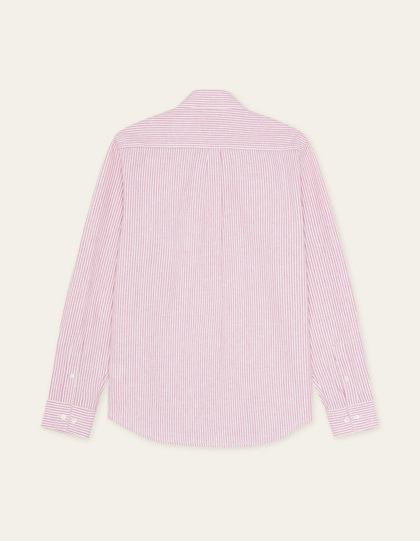 Les Deux KONRAD STRIPE L/S SHIRT Crocus Pink