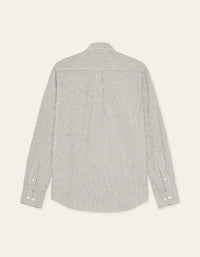 Les Deux KONRAD STRIPE L/S SHIRT Teak Brown