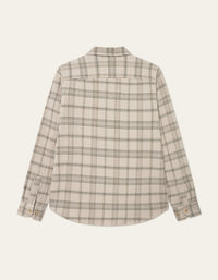 Les Deux Kash Check Overshirt Light Sand