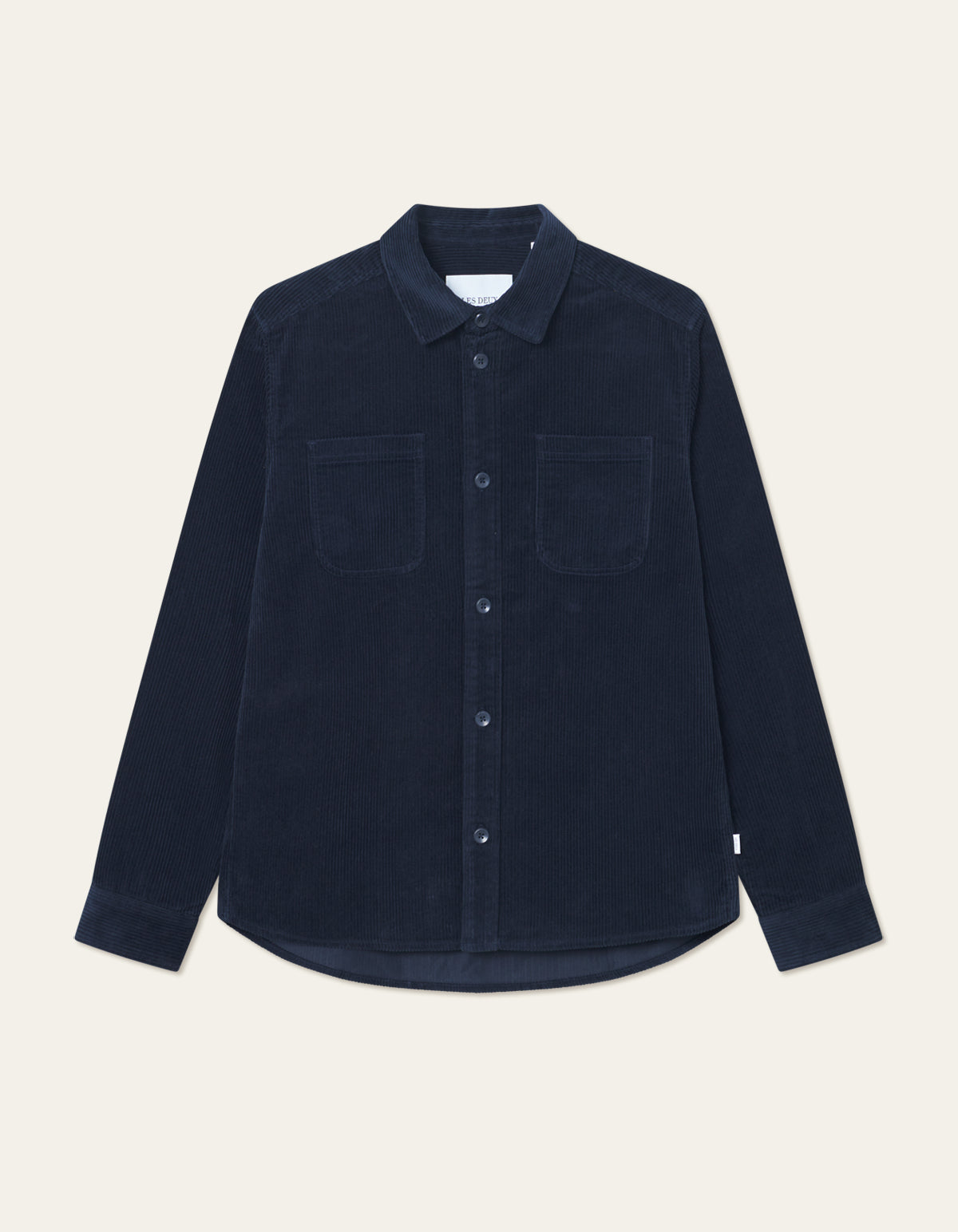 Les Deux Kody Corduroy Overshirt Dark Navy