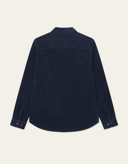 Les Deux Kody Corduroy Overshirt Dark Navy
