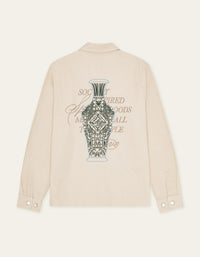 Les Deux LAYTON FAIENCE TWILL OVERSHIRT Ivory