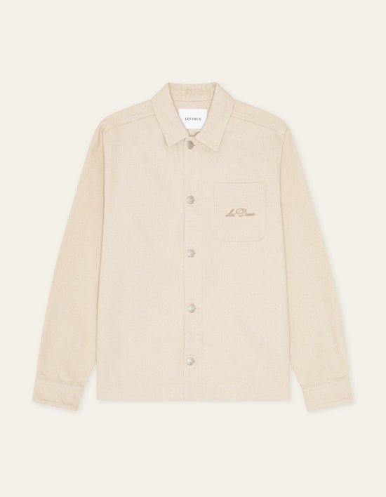 Les Deux LAYTON FAIENCE TWILL OVERSHIRT Ivory