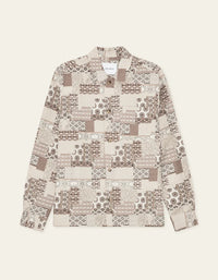 Les Deux LAYTON PATCHWORK JAC OVERSHIRT Light Sand