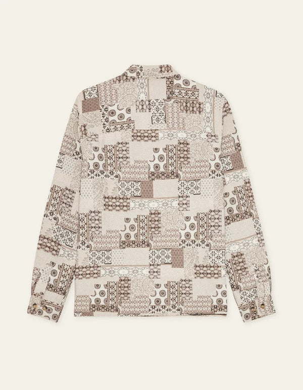 Les Deux LAYTON PATCHWORK JAC OVERSHIRT Light Sand