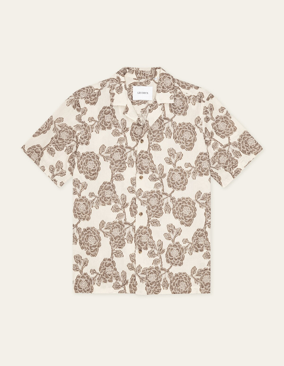 Les Deux LESLEY FLOWER JACQ S/S SHIRT Ivory