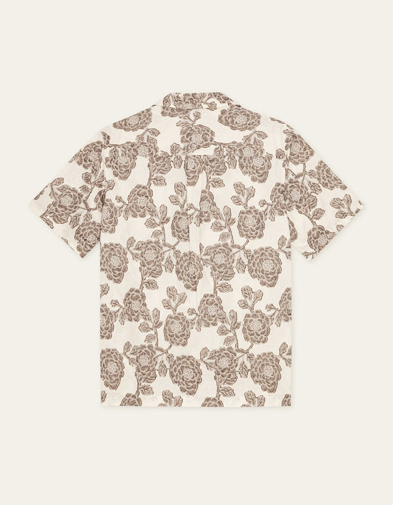Les Deux LESLEY FLOWER JACQ S/S SHIRT Ivory