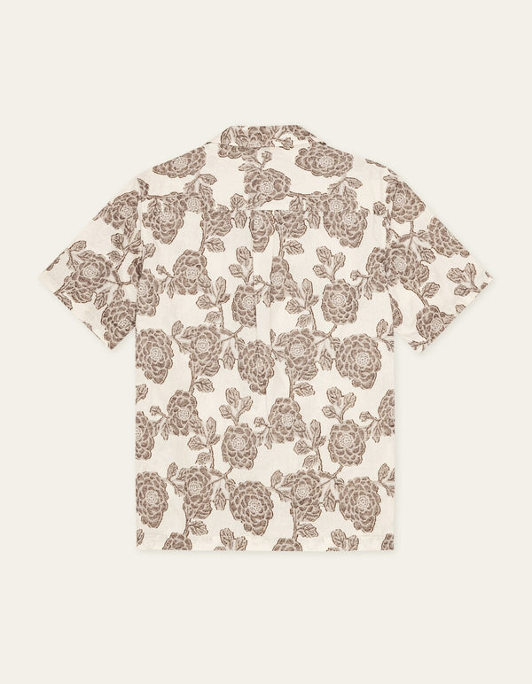 Les Deux LESLEY FLOWER JACQ S/S SHIRT Ivory