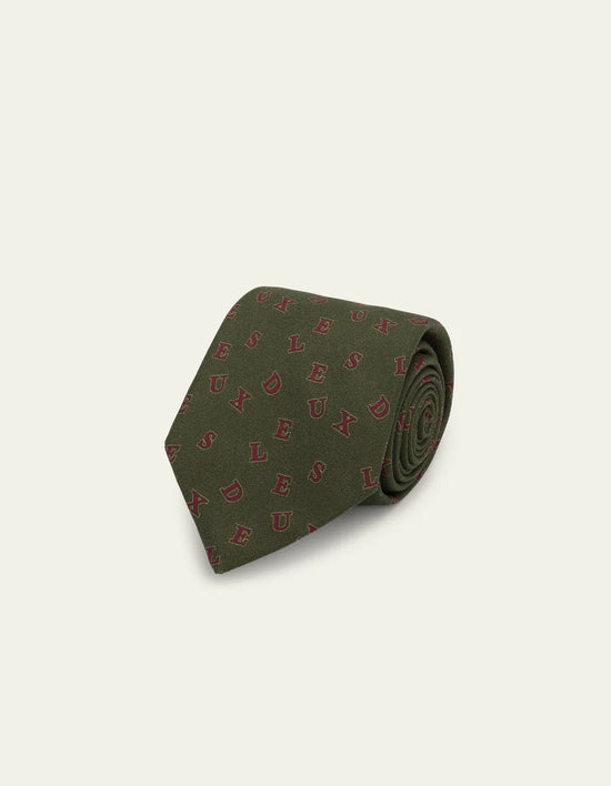 Les Deux LETTER TIE Rifle Green