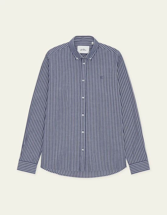 Les Deux LIGHT OXFORD STRIPED SHIRT Blueprint — Les Deux