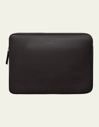 Les Deux Leather Laptop Sleeve Black