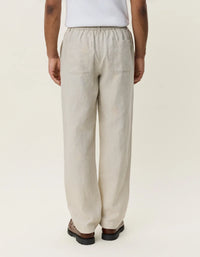 Les Deux Linen Comfort Suit Pants Light Sand