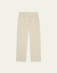 Les Deux Linen Comfort Suit Pants Light Sand