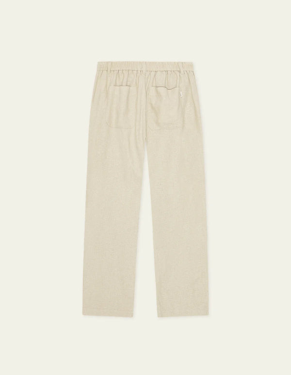 Les Deux Linen Comfort Suit Pants Light Sand