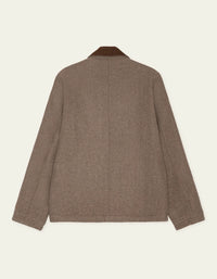 Les Deux MELANGE WOOL JACKET Dark Sand Melange