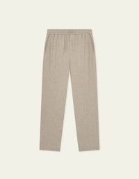 Les Deux Mini Check Drawstring Pants Bungee Cord Brown