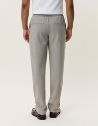 Les Deux Mini Check Drawstring Pants Bungee Cord Brown