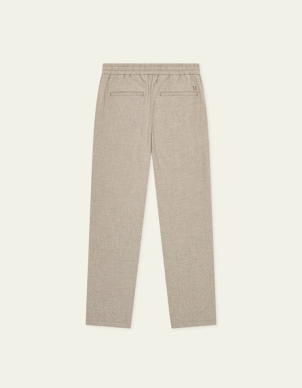 Les Deux Mini Check Drawstring Pants Bungee Cord Brown