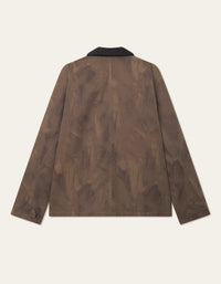 Les Deux Montana AOP Cotton Jacket Teak Brown
