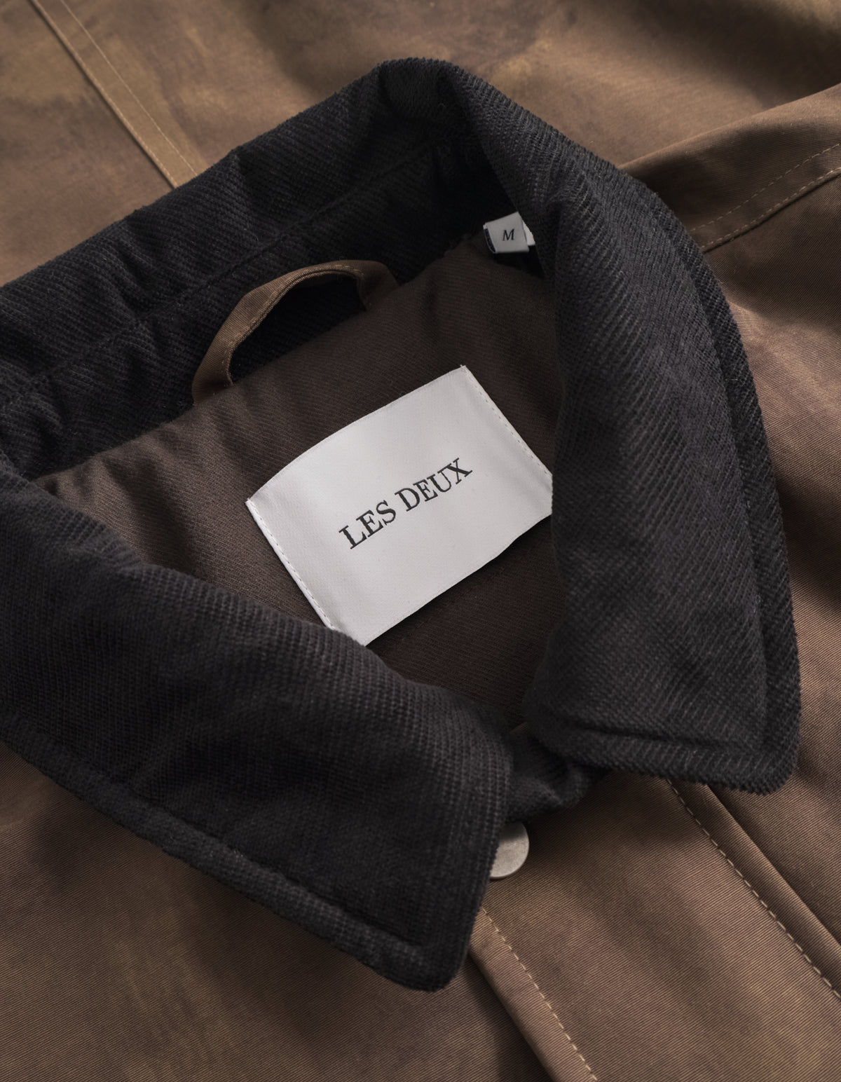 Les Deux Montana AOP Cotton Jacket Teak Brown