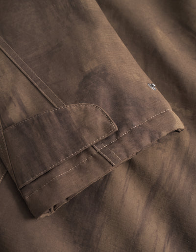 Les Deux Montana AOP Cotton Jacket Teak Brown