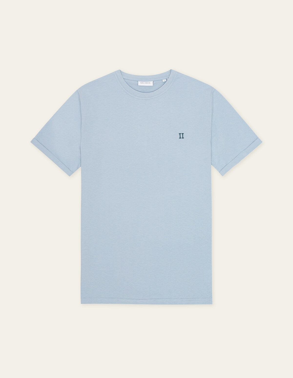 Les Deux NORREGARD CONTRAST S/S TEE Blue Fog