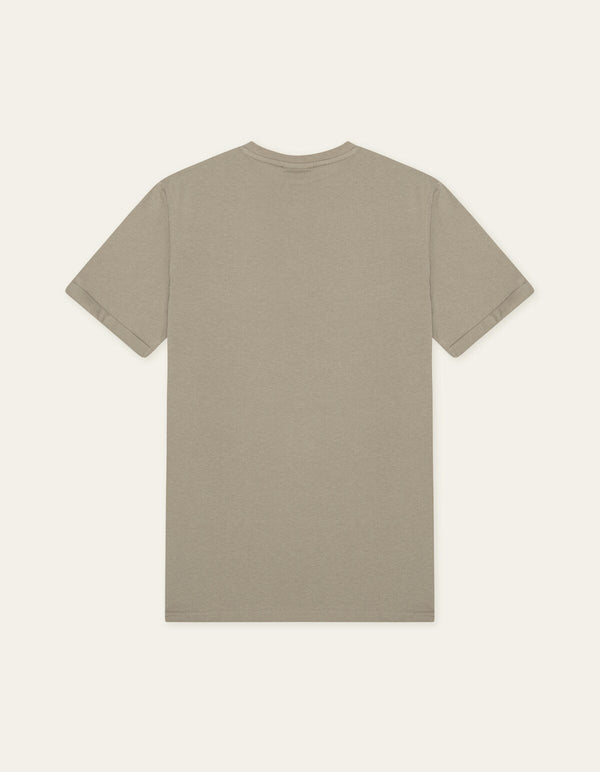 Les Deux NORREGARD CONTRAST S/S TEE Laurel Oak Sand