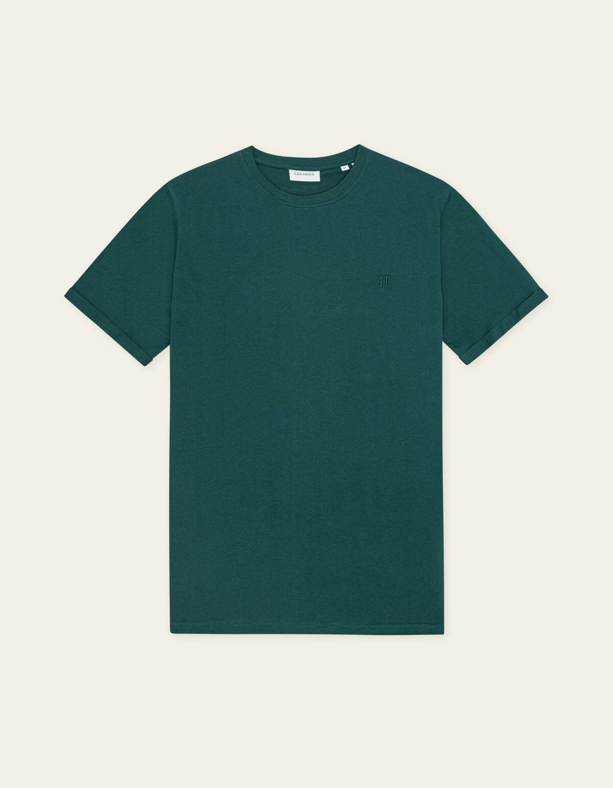 Les Deux NORREGARD CONTRAST S/S TEE Sea Moss Green