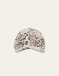 Les Deux PATCHWORK JACQ BASEBALL CAP Light Sand