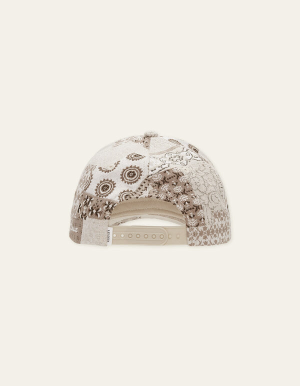 Les Deux PATCHWORK JACQ BASEBALL CAP Light Sand
