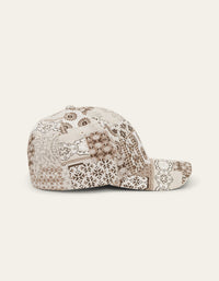 Les Deux PATCHWORK JACQ BASEBALL CAP Light Sand
