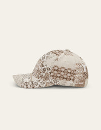Les Deux PATCHWORK JACQ BASEBALL CAP Light Sand