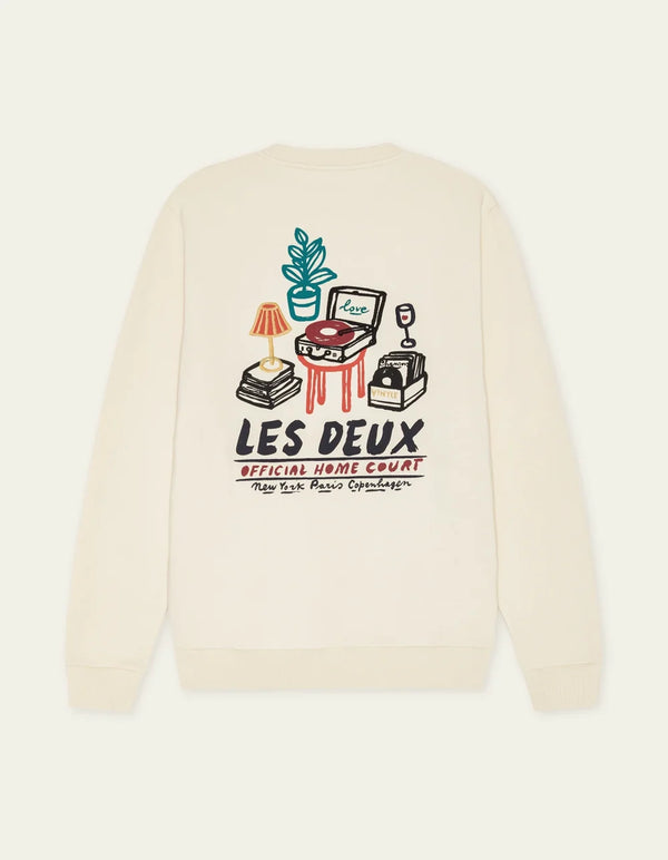 Les Deux RECORD SWEATSHIRT Ivory — Les Deux