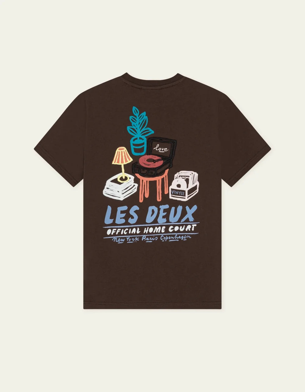 Les Deux RECORD S/S TEE Mole Brown
