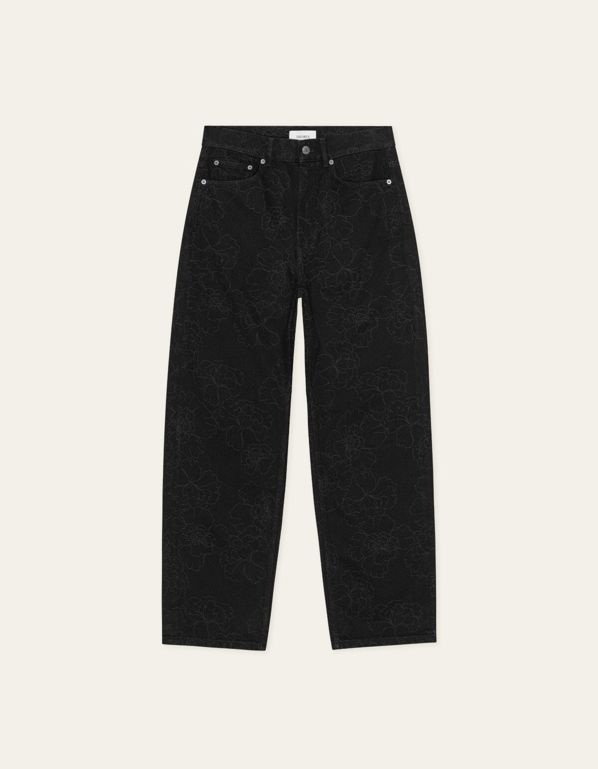 Les Deux ROI AOP DENIM JEANS Black